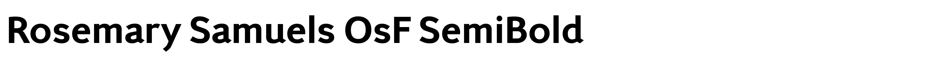 Rosemary Samuels OsF SemiBold